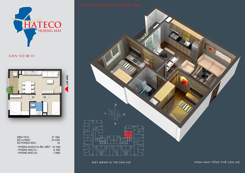 Thiết kế căn hộ B-01