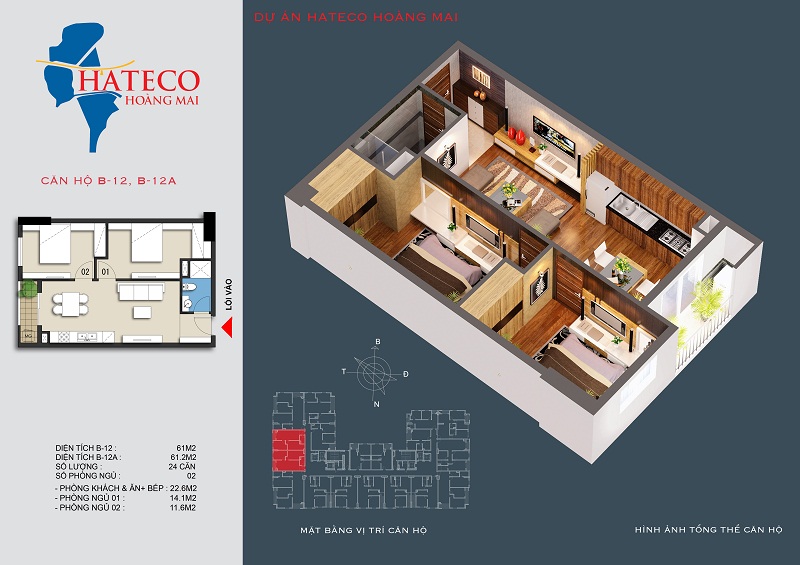 Thiết kế căn hộ B-12