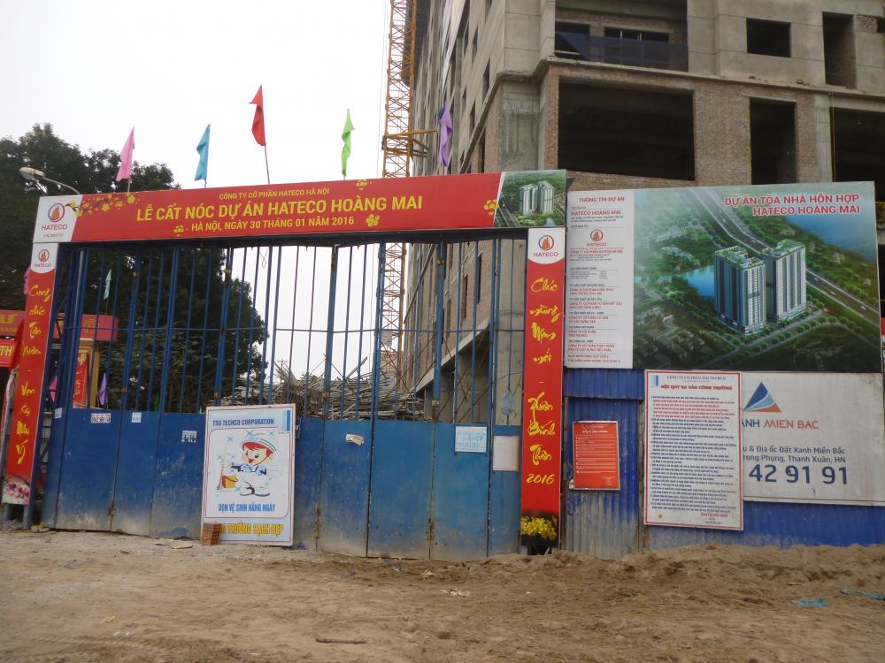 Dự án đang hoàn thiện nốt phần thô còn lại