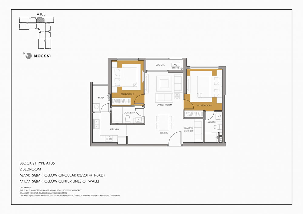 Thiết kế căn hộ A105