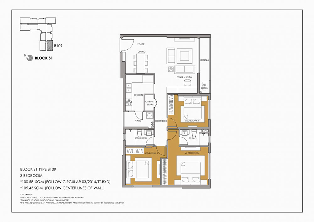 Thiết kế căn hộ B109