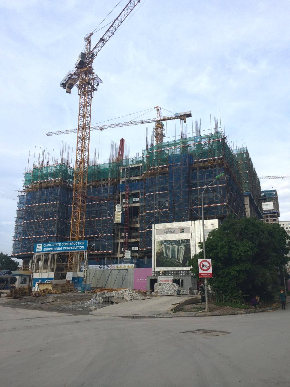 Dự án đang thi công từ S1 đến S4, tầng 8 đến 22