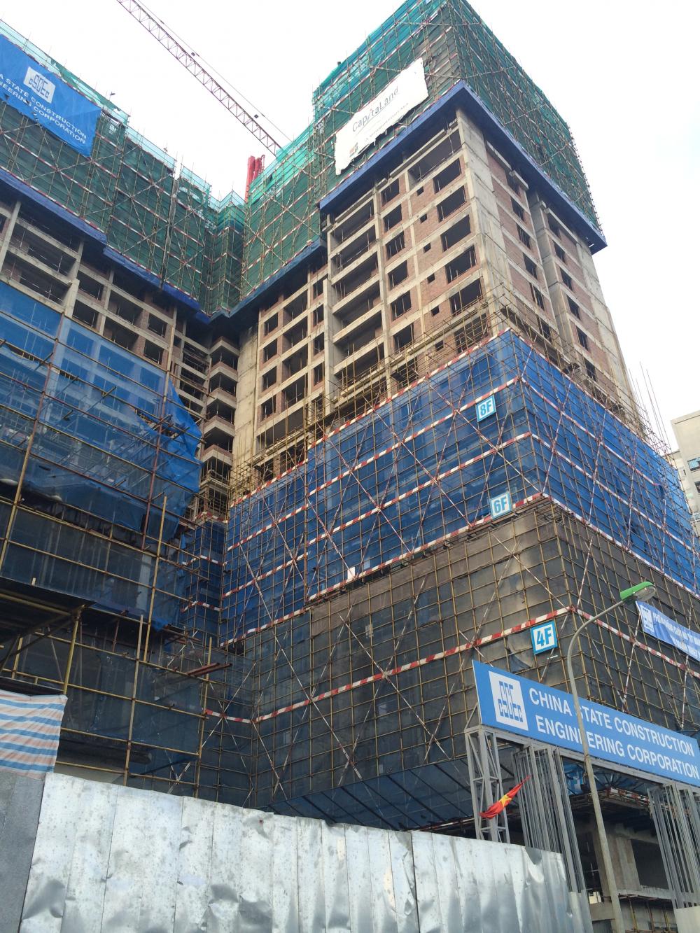 Dự án đang thi công từ S1 đến S4, tầng 8 đến 22