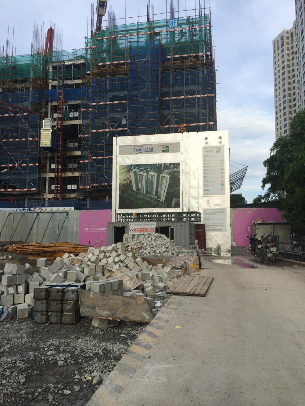 Dự án đang thi công từ S1 đến S4, tầng 8 đến 22