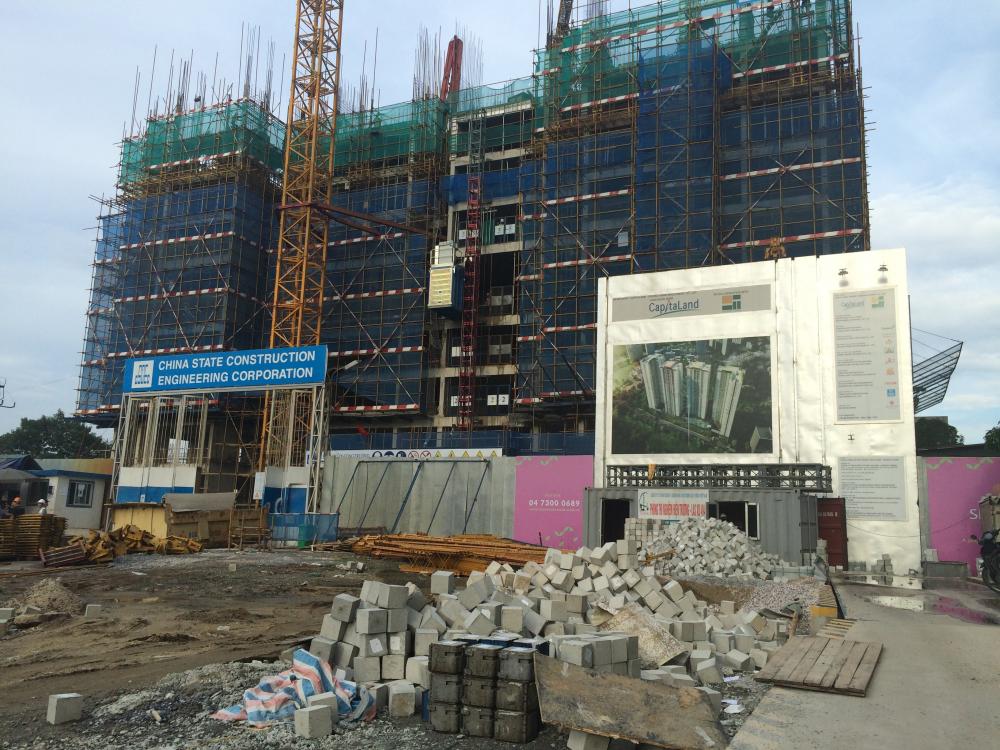 Dự án đang thi công từ S1 đến S4, tầng 8 đến 22