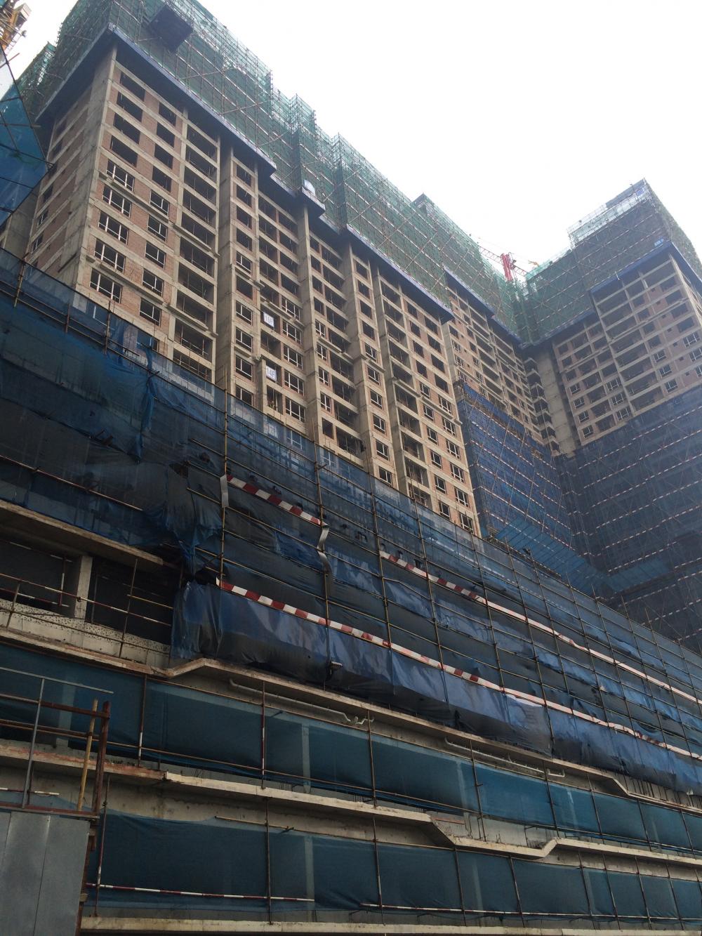 Dự án đang hoàn thiện những tầng cuối cùng, chuẩn bị cất nóc