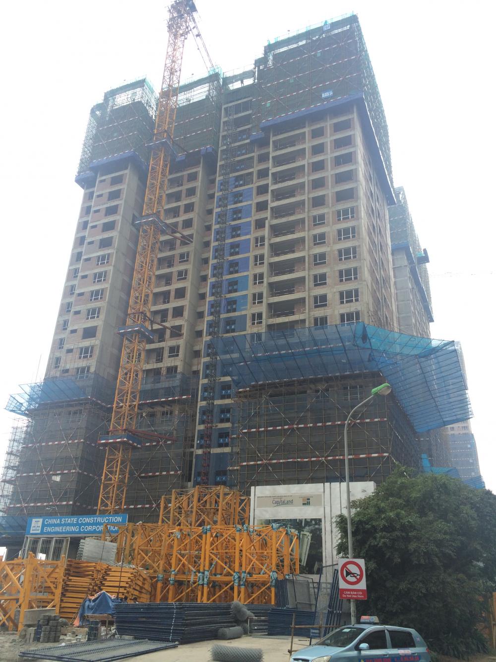 Dự án đang hoàn thiện những tầng cuối cùng, chuẩn bị cất nóc