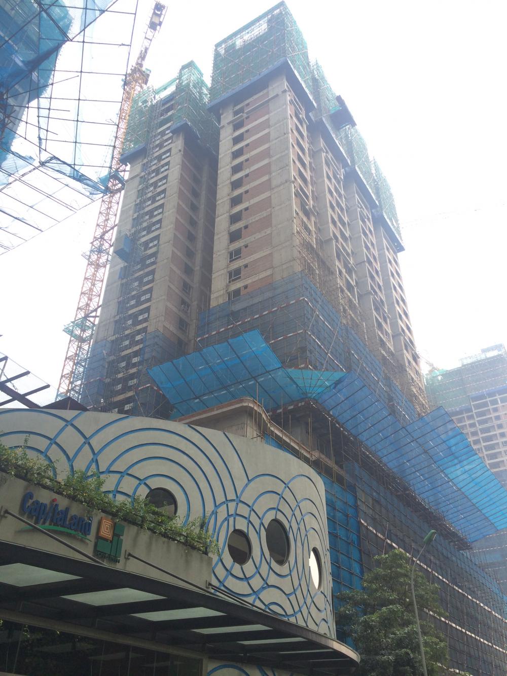 Dự án đang hoàn thiện những tầng cuối cùng, chuẩn bị cất nóc