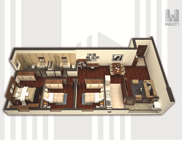 Thiết kế căn hộ CH2