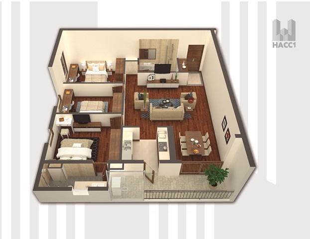 Thiết kế căn hộ CH6