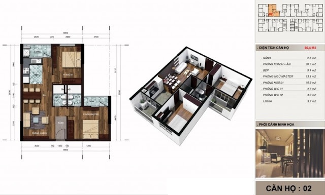 Thiết kế căn hộ 02