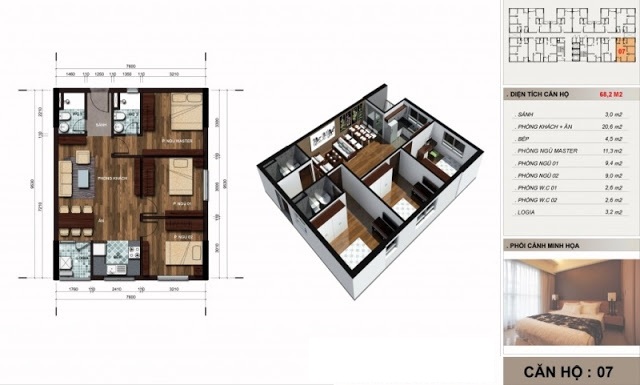 Thiết kế căn hộ 07