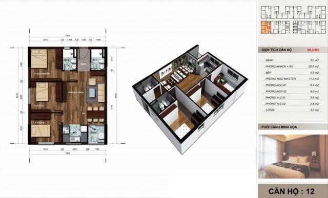 Thiết kế căn hộ 12