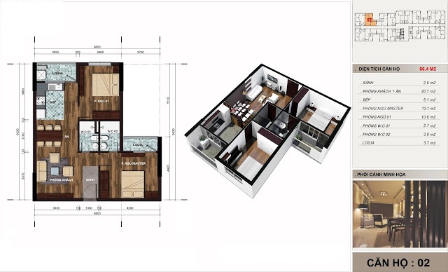 Thiết kế căn hộ 02