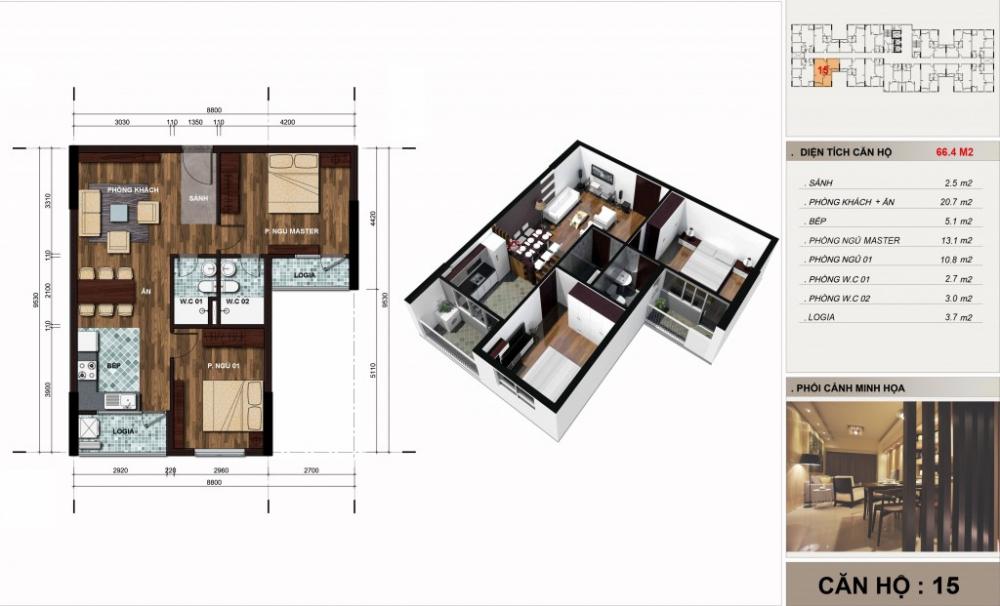 Thiết kế căn hộ 15