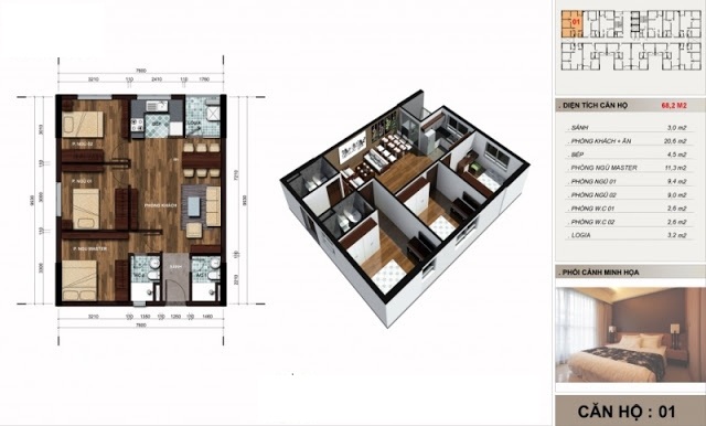 Thiết kế căn hộ 01