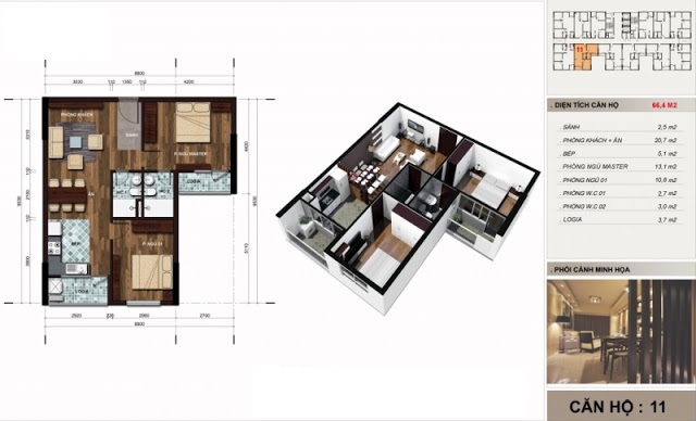 Thiết kế căn hộ 11