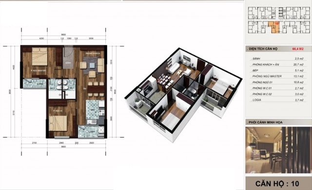 Thiết kế căn hộ 10