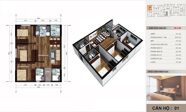 Thiết kế căn hộ 01