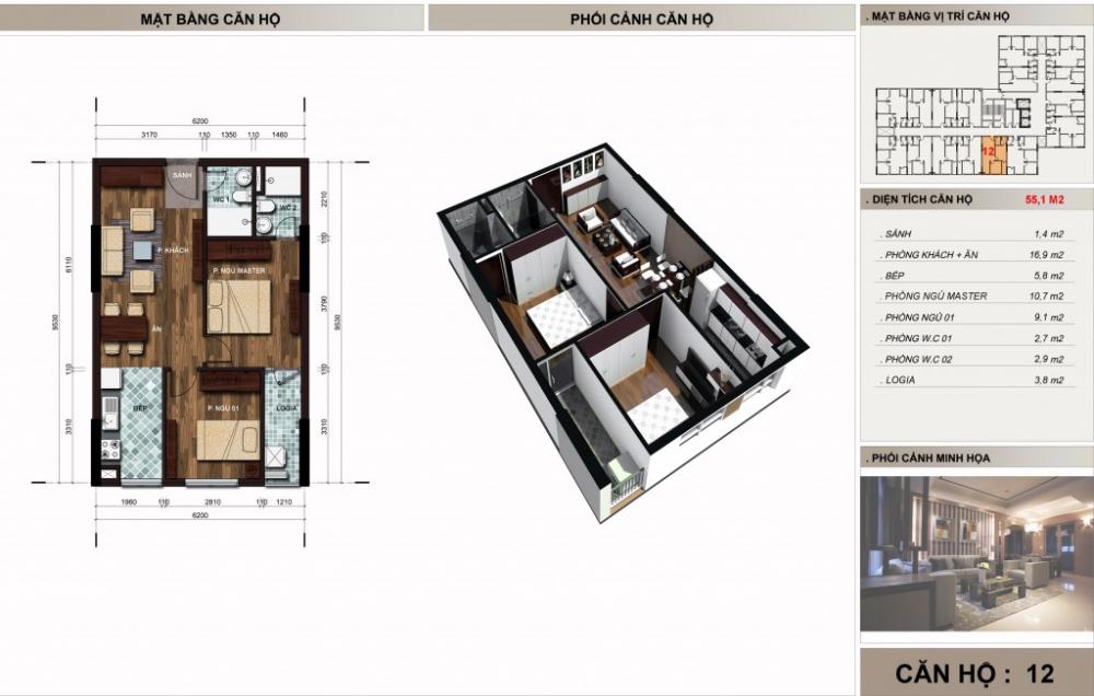 Thiết kế căn hộ 12