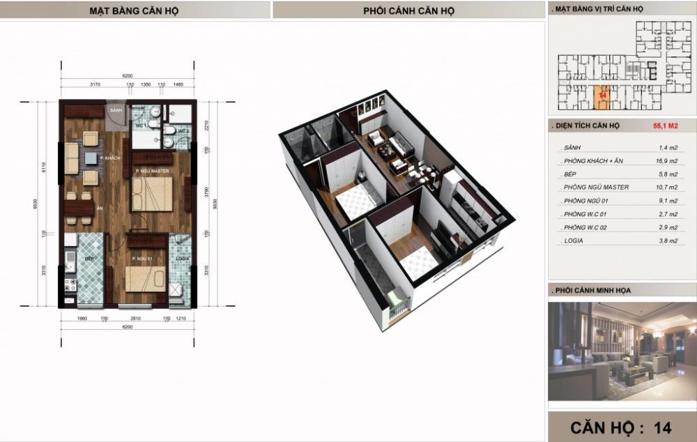 Thiết kế căn hộ 14