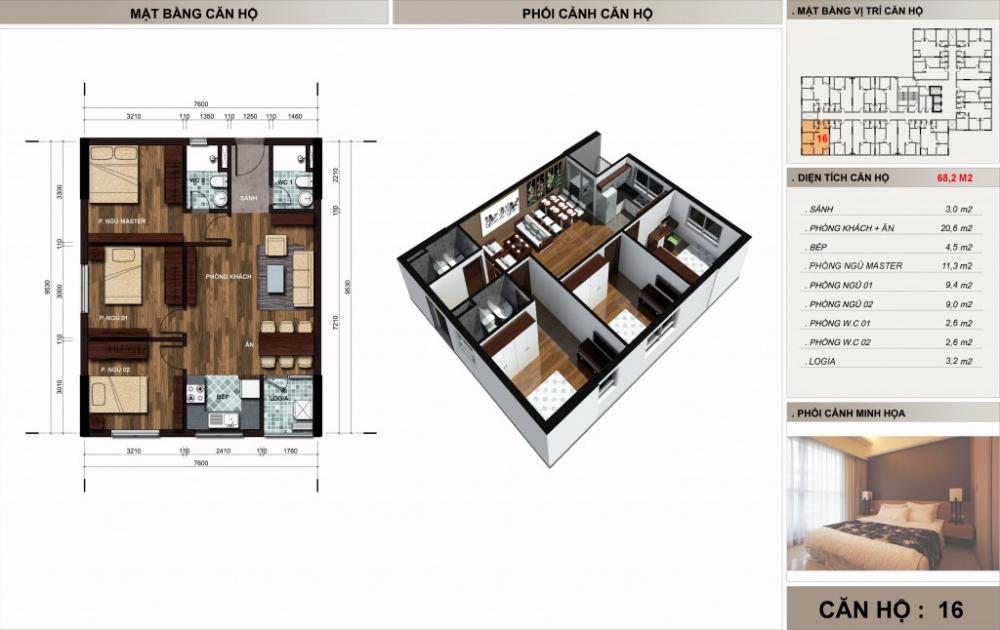 Thiết kế căn hộ 16