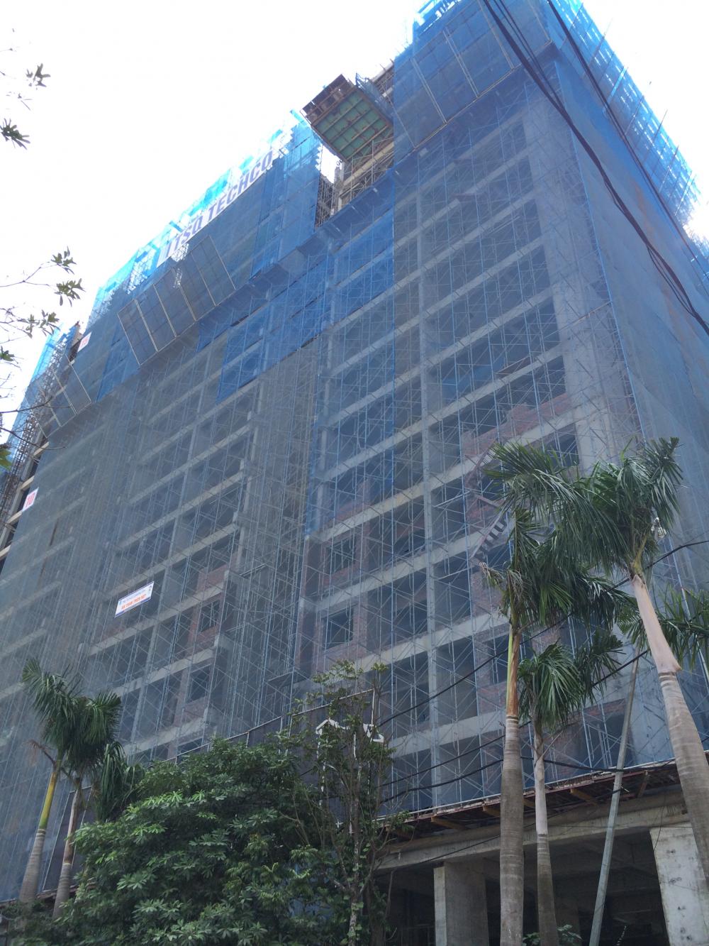 Hai tòa mặt đường Phú Lãm đã cất nóc, các tòa còn lại đang hoàn thiện các tầng cuối cùng