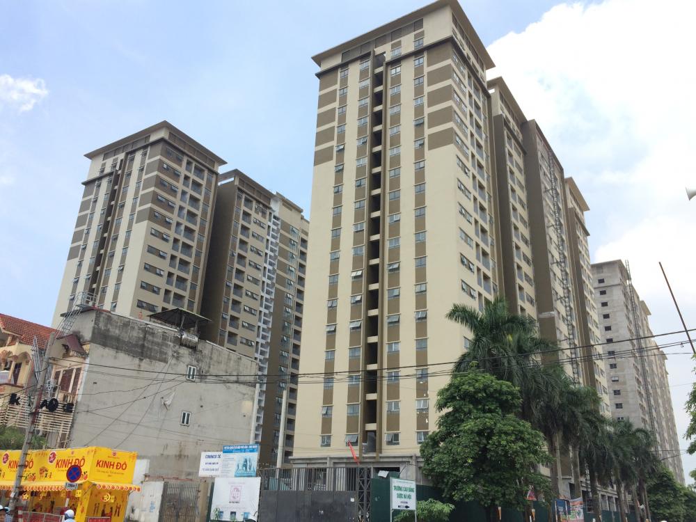 2 tòa đã hoàn thiện, còn lại thì chưa sơn