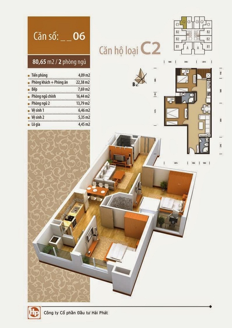 Thiết kế căn hộ C2