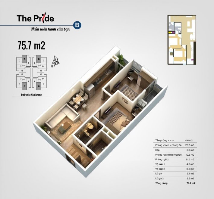 Thiết kế căn hộ B