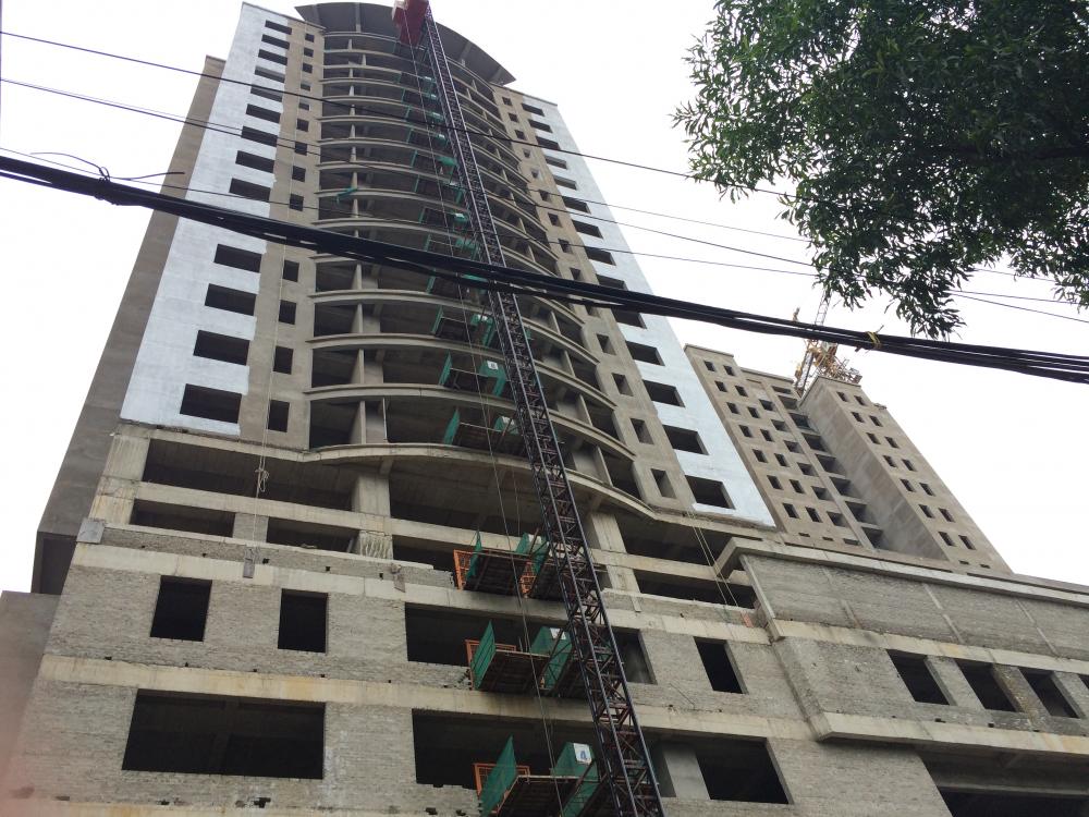 Dự án đã cất nóc, đang hoàn thiện sơn mặt ngoài