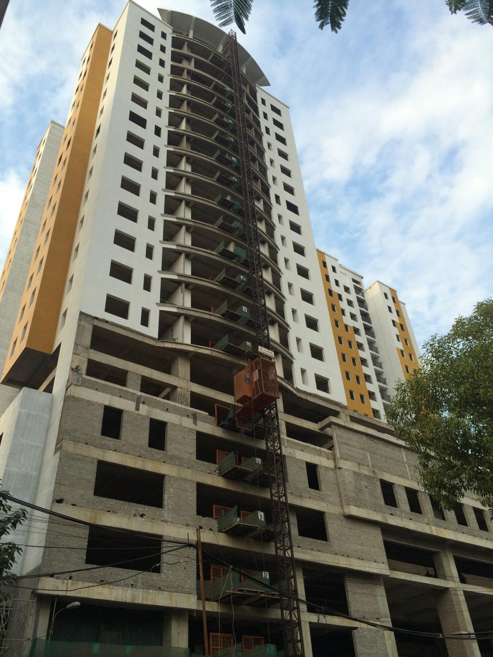 Dự án đã hoàn thiện, đang sơn mặt ngoài