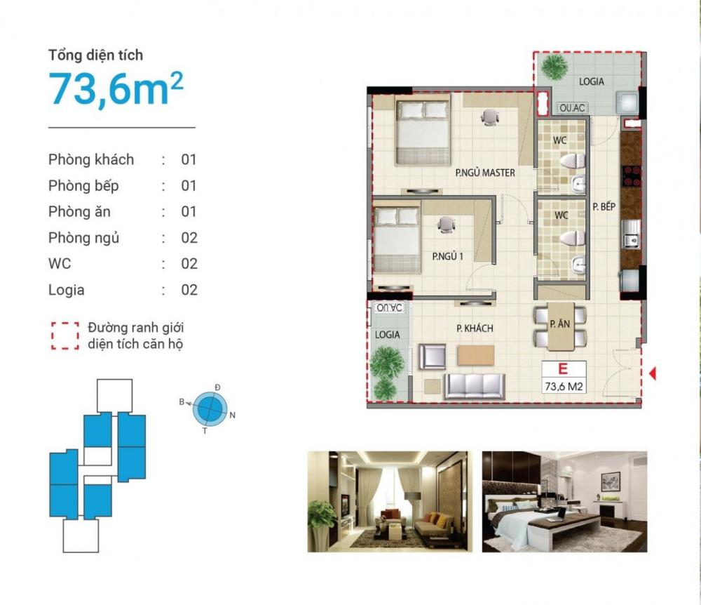 Thiết kế căn hộ E