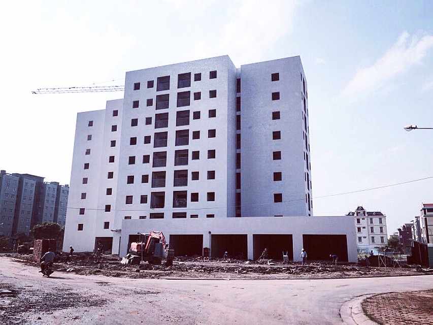 Dự án đang hoàn thiện nốt mặt ngoài