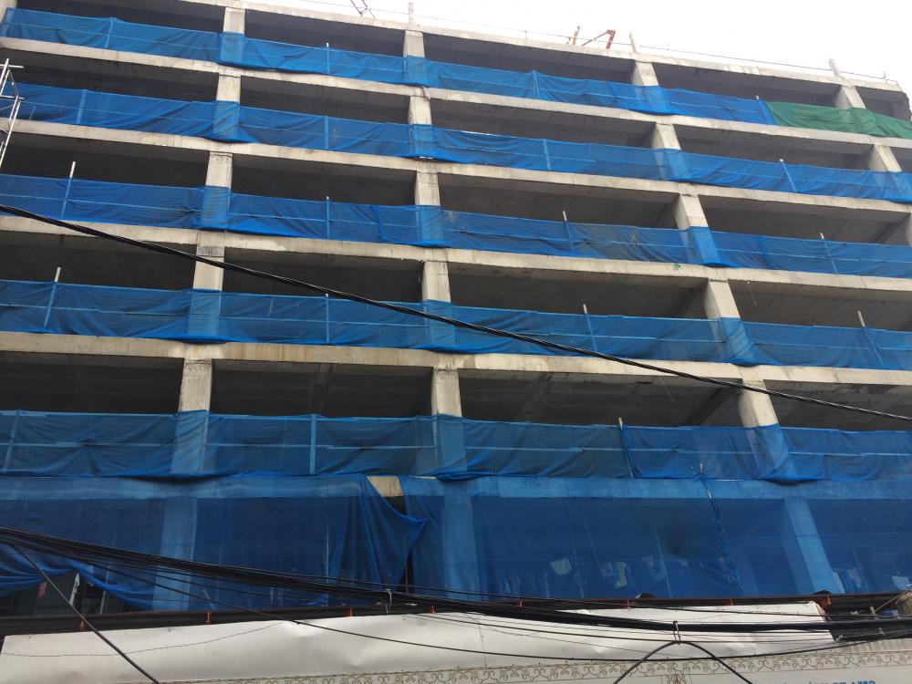 Dự án xây xong khối đế, đang thi công tới mặt sàn tầng 12