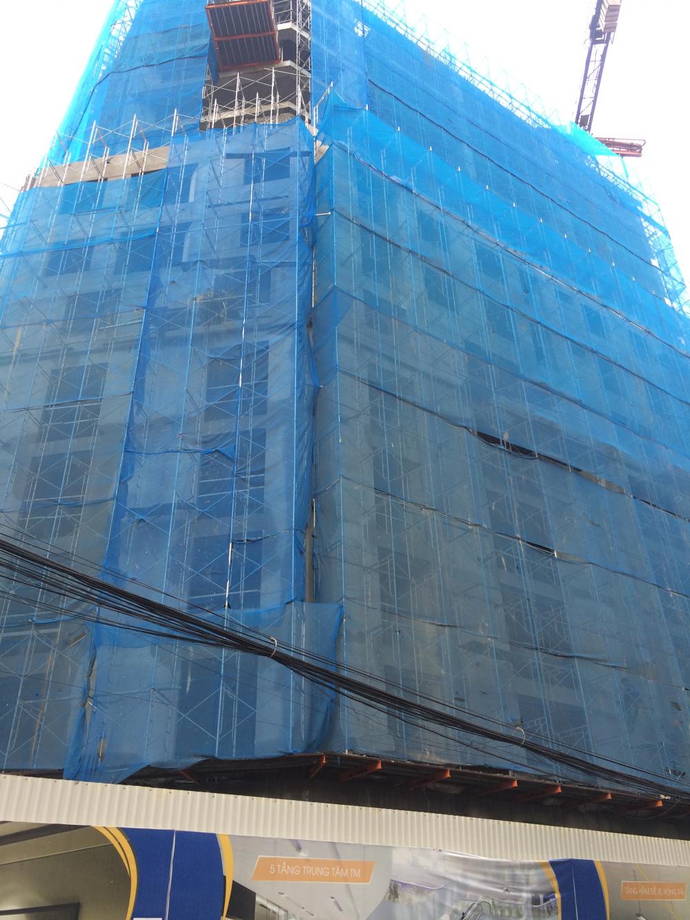 Dự án xây xong khối đế, đang thi công tới mặt sàn tầng 12