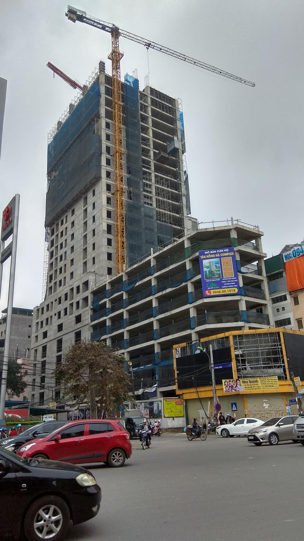 Dự án đang thi công tới tầng 25 và mặt sàn tầng 26