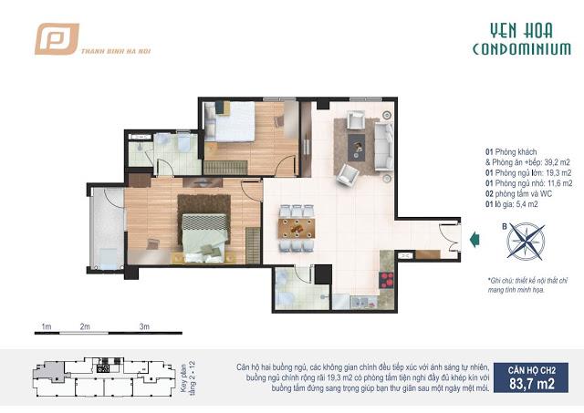 Thiết kế căn hộ CH2