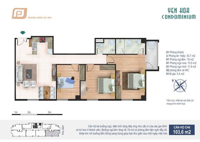 Thiết kế căn hộ CH6