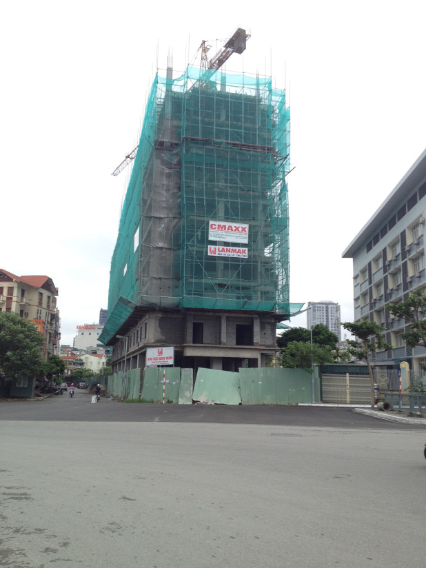 Dự án đã xây dựng đến 10/12 tầng