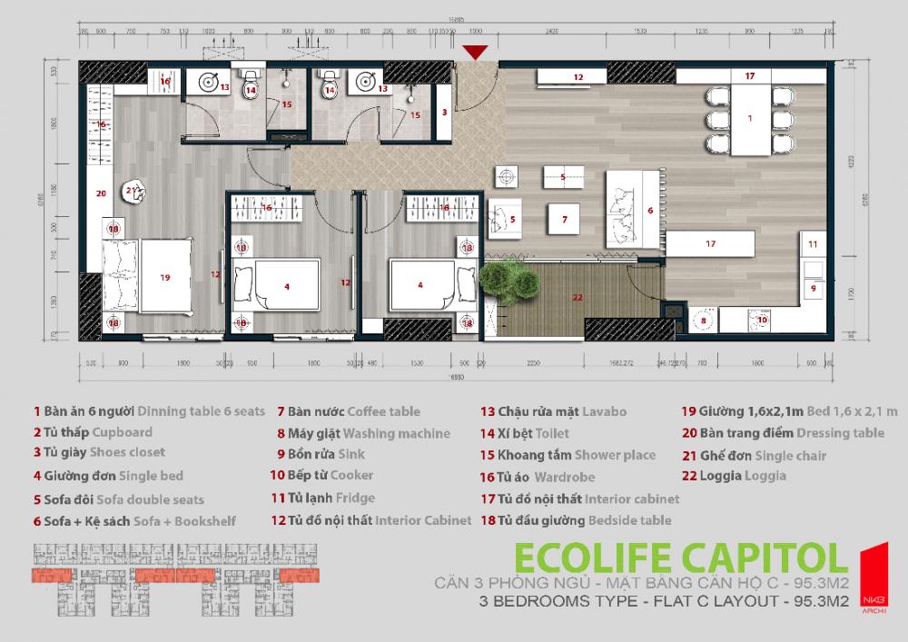 Thiết kế căn hộ C