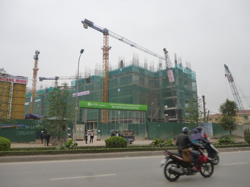 Dự án đang thi công mặt sàn tầng 6