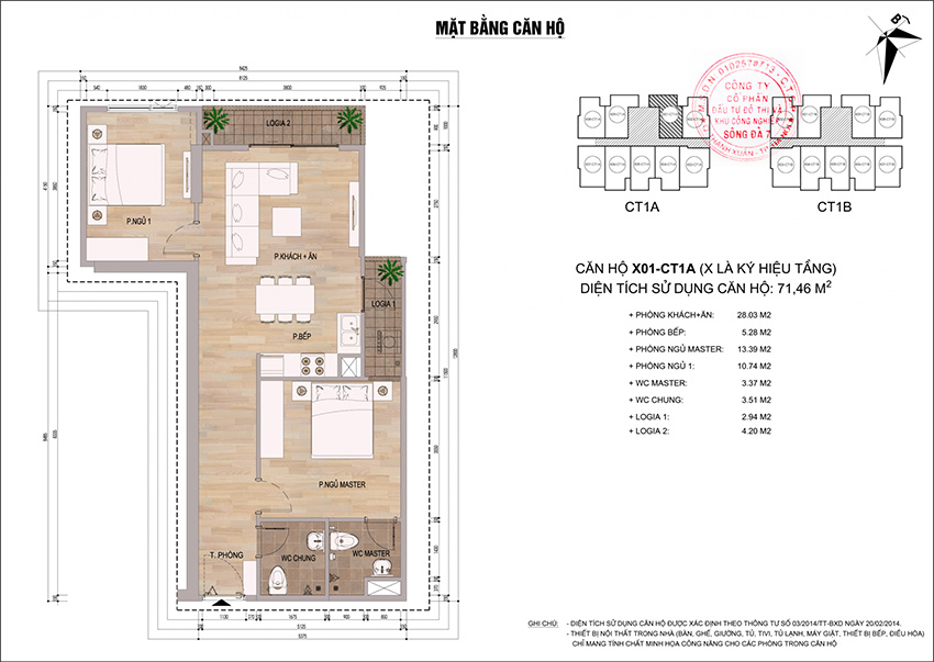 Căn hộ X01 - CT1A