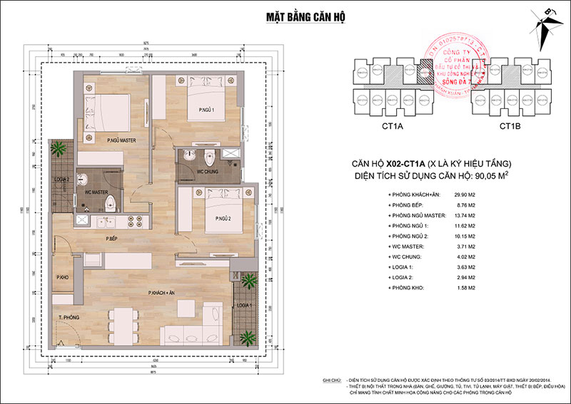 Căn hộ X02 - CT1A