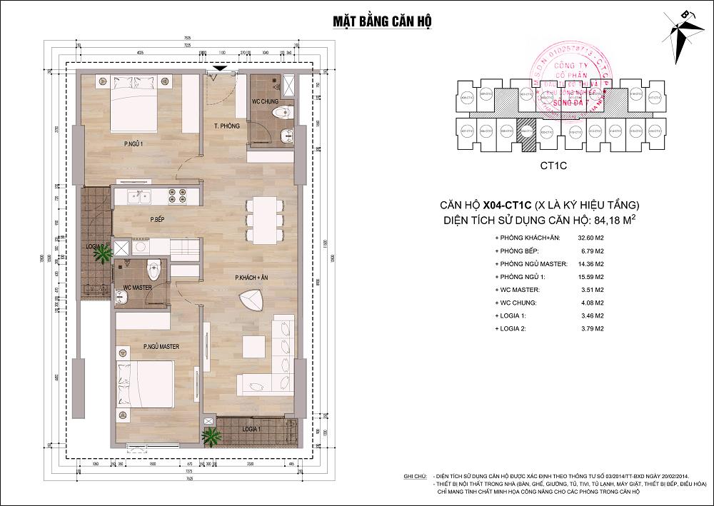 Căn hộ X04 - CT1C