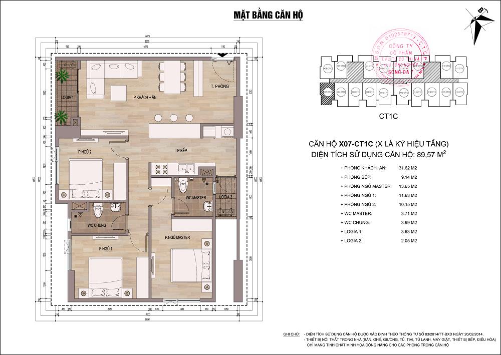 Căn hộ X07 - CT1C