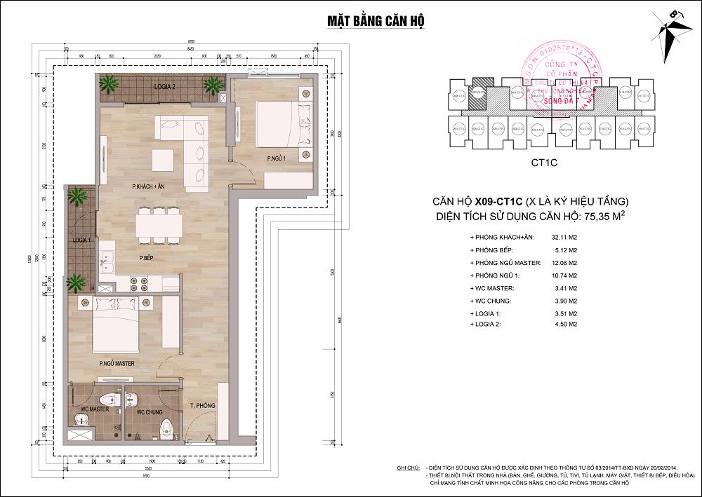 Căn hộ X09 - CT1C