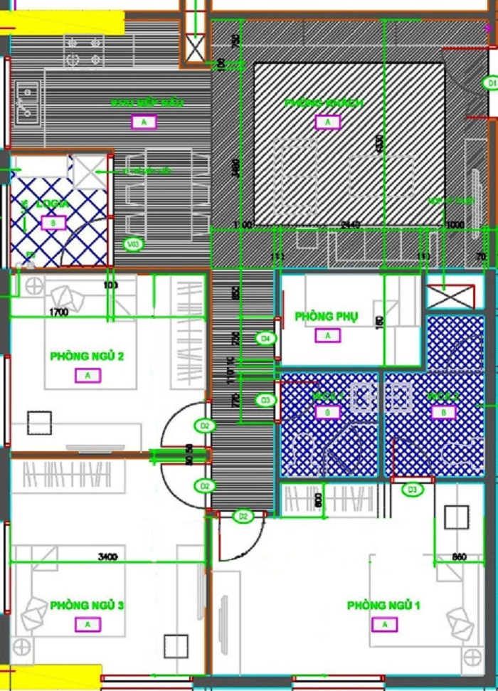 Thiết kế căn hộ A2