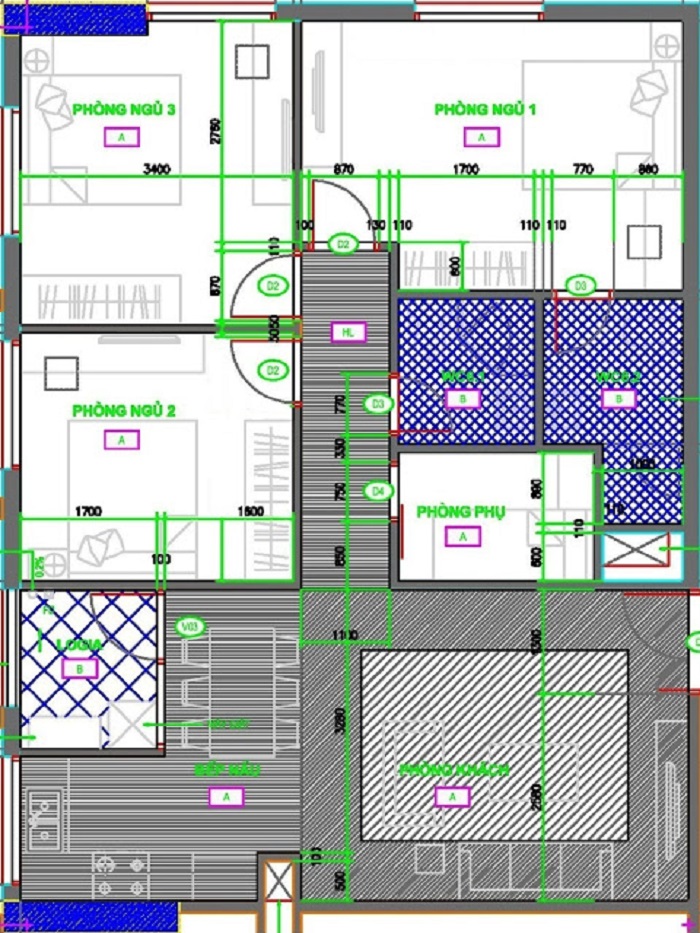 Thiết kế căn hộ A3