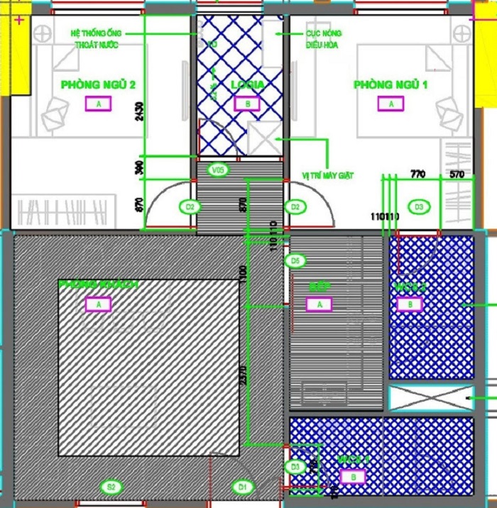 Thiết kế căn hộ B2